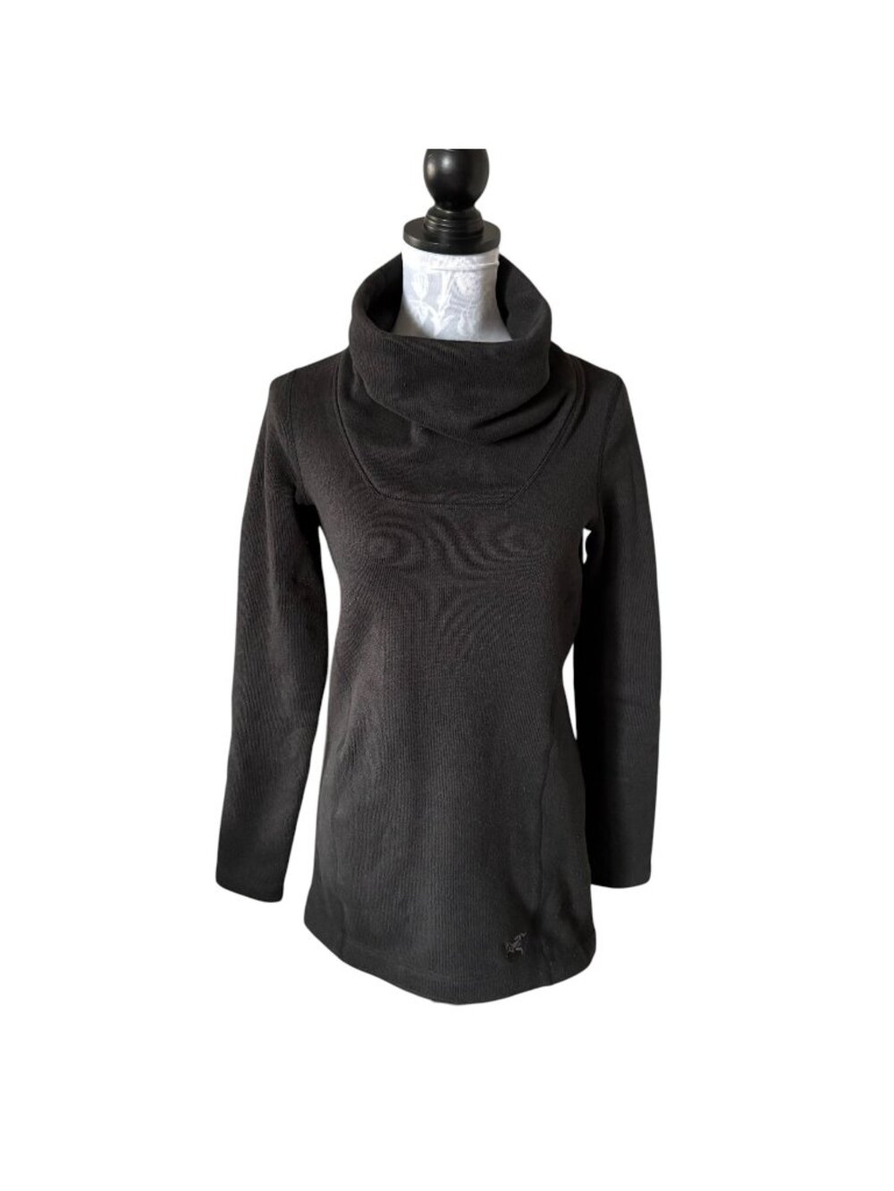 Arcteryx Womens Desira Tunic Black Sweatshirt Long Sleeve Cozy Small